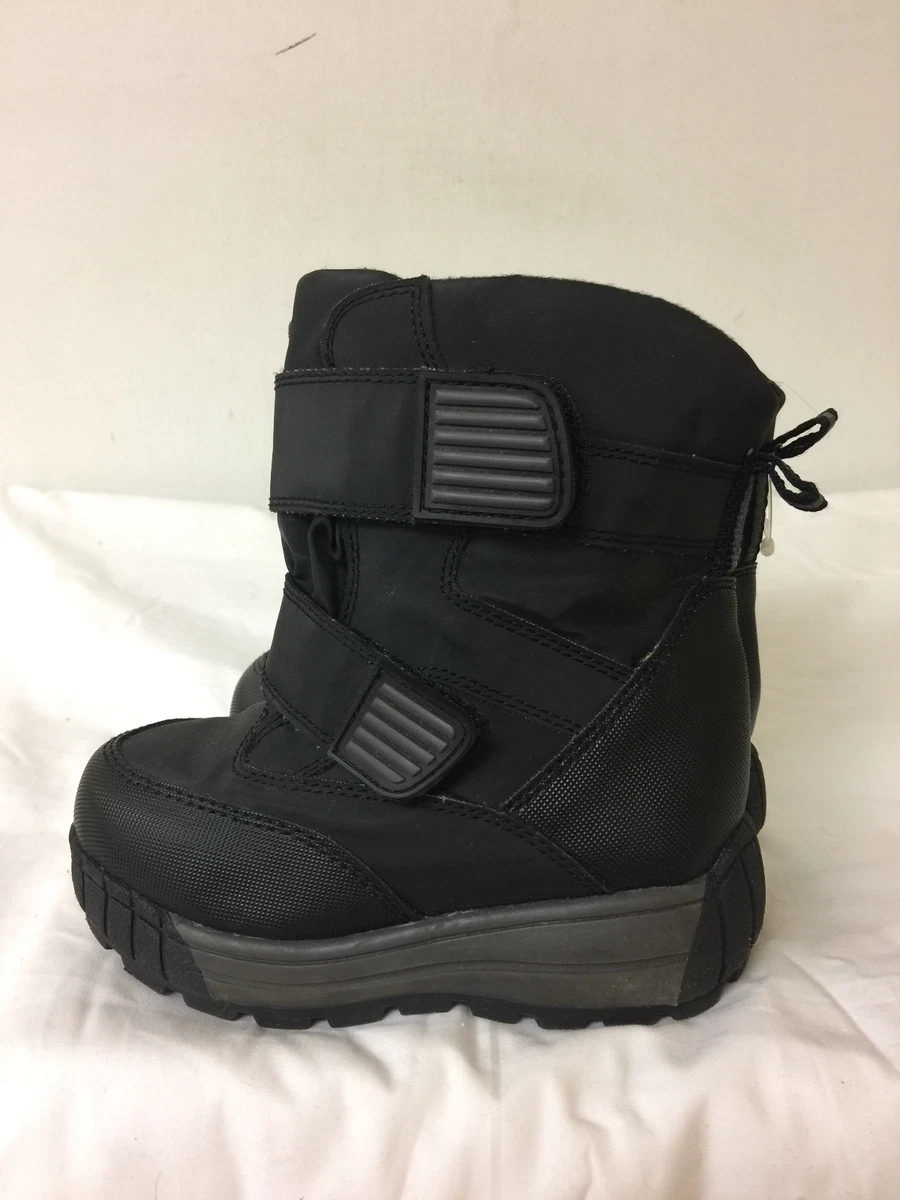 TARGET KIDS LINED BOOTS BLACK FAUX FUR LINED SIZE 9