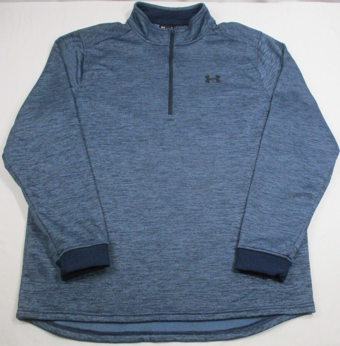 Under armour ColdGear Blue 1/4 Zip Fleece Golf L/S 1320745 Mens