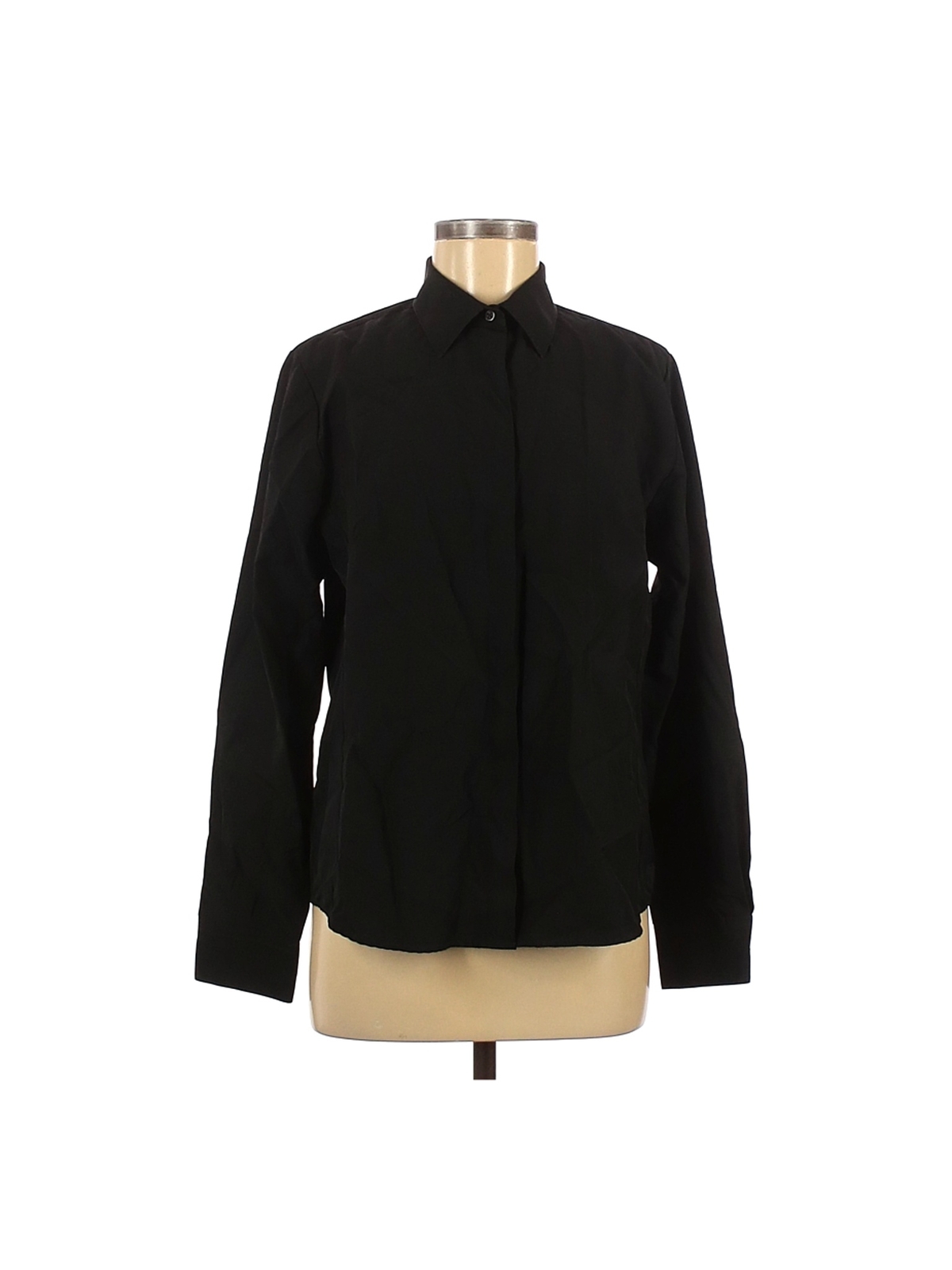 Doc Amelia Women Black Long Sleeve Blouse M Gem
