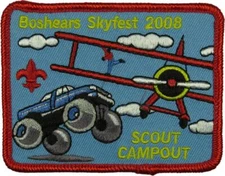 Georgia - Carolina Council GA 2008 Boshears Skyfest Scout RED Bdr (Z2156)