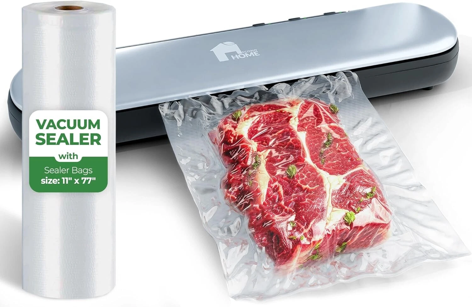 EconoHome Cordless Food Vacuum Sealer Machine - Rechargeable & Portable Sous Vid
Opens in a new wind