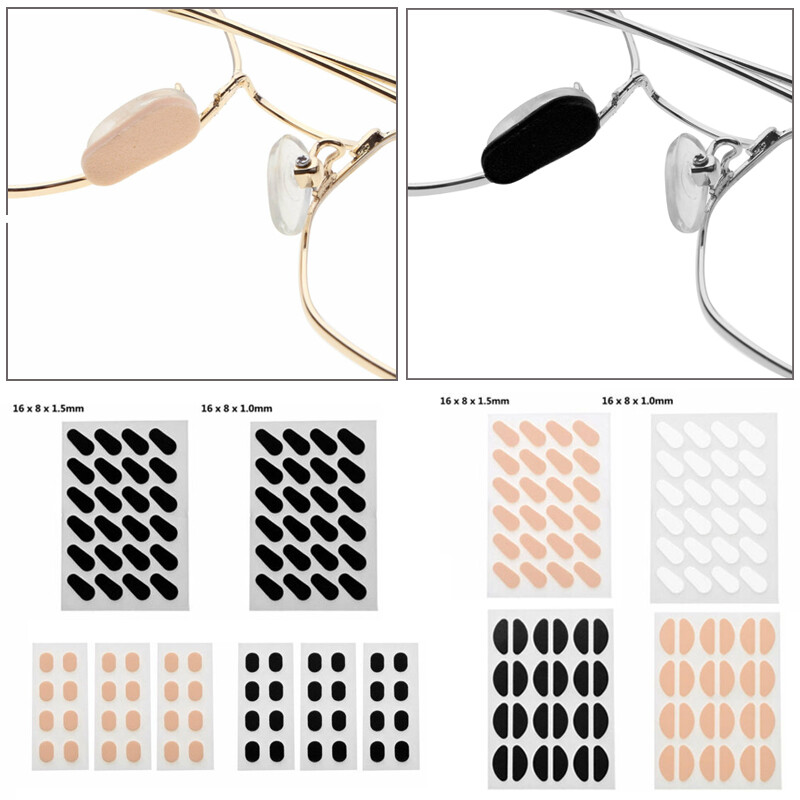 12 Pairs Anti-Slip Foam Stick-On Nose Pads – For Eyeglasses Sunglasses – EVA – Universal Fit – USA Seller