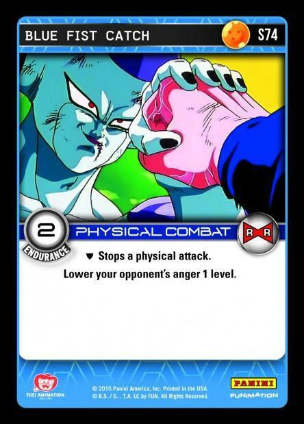 DBZ Dragon Ball Z TCG Card Panini Evolution S74 Blue Fist Catch | eBay