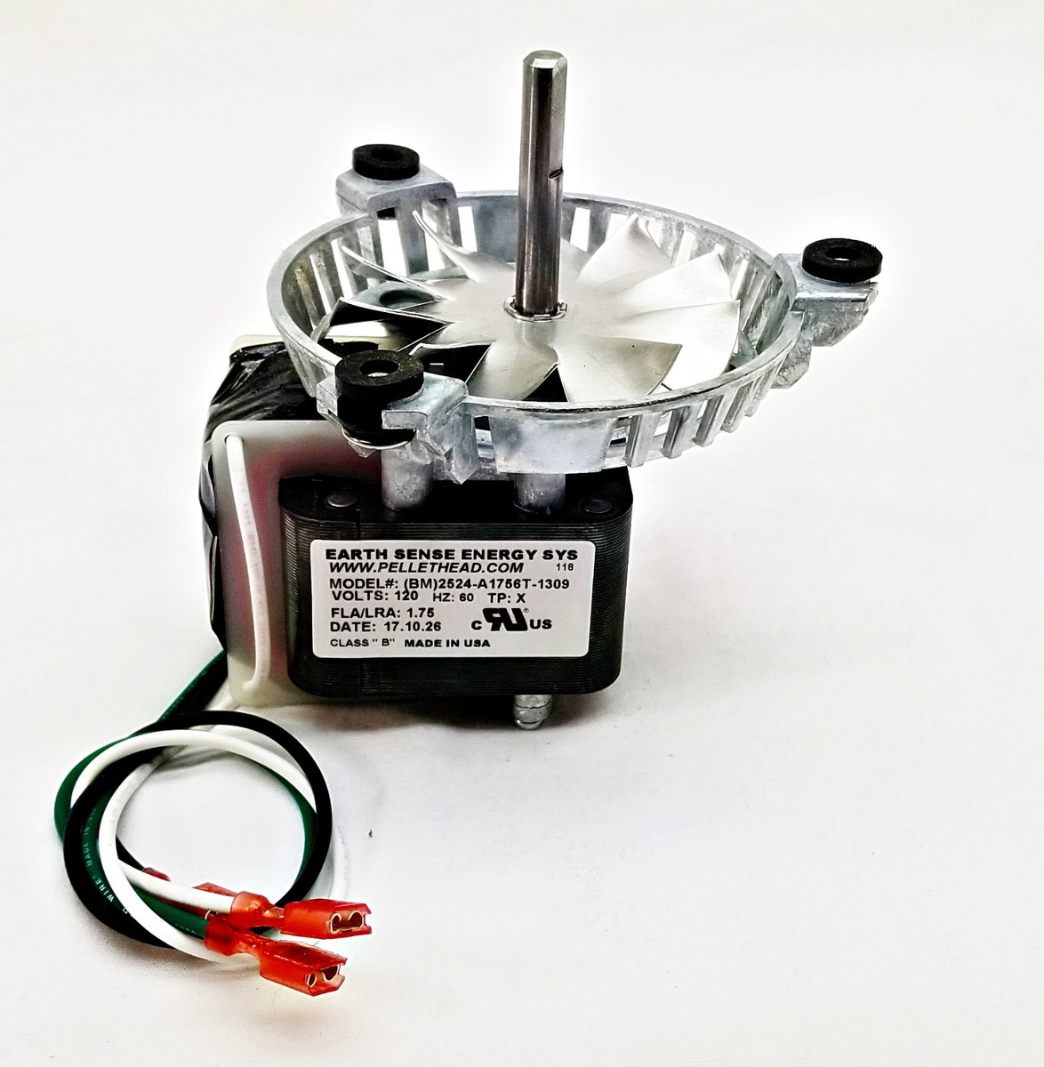 Earth Stove Traeger Furnace Combustion Exhaust Fan Motor + 4 3/4  AMP-UNIVCOMBKIT | eBay