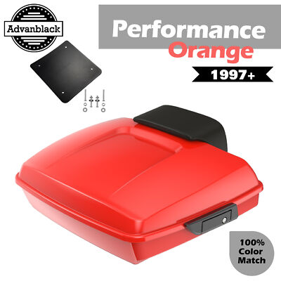 Advanblak Razor Tour Trunk Pack Pad For 97+ Harley/Softail PERFORMANCE ORANGE