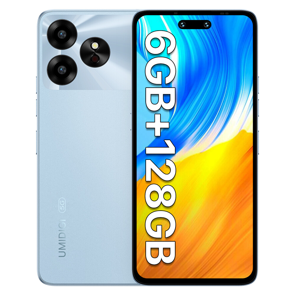 Gsm スマホ・タブレット・パソコン UMIDIGI G6 5G Glacier Blue 6GB/128GB