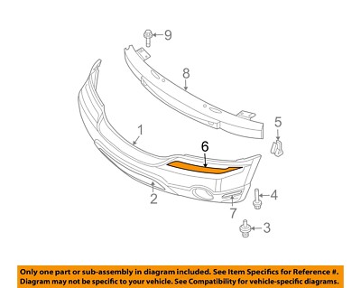 CHRYSLER OEM 04-06 Pacifica Bumper Components-Front Molding 4857778AA