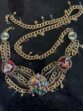 lunch at the ritz vintage belt      Santa and Xmas themed