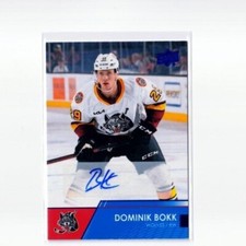 DOMINIK BOKK '21/22 Upper Deck AHL AUTOGRAPH insert card #67
