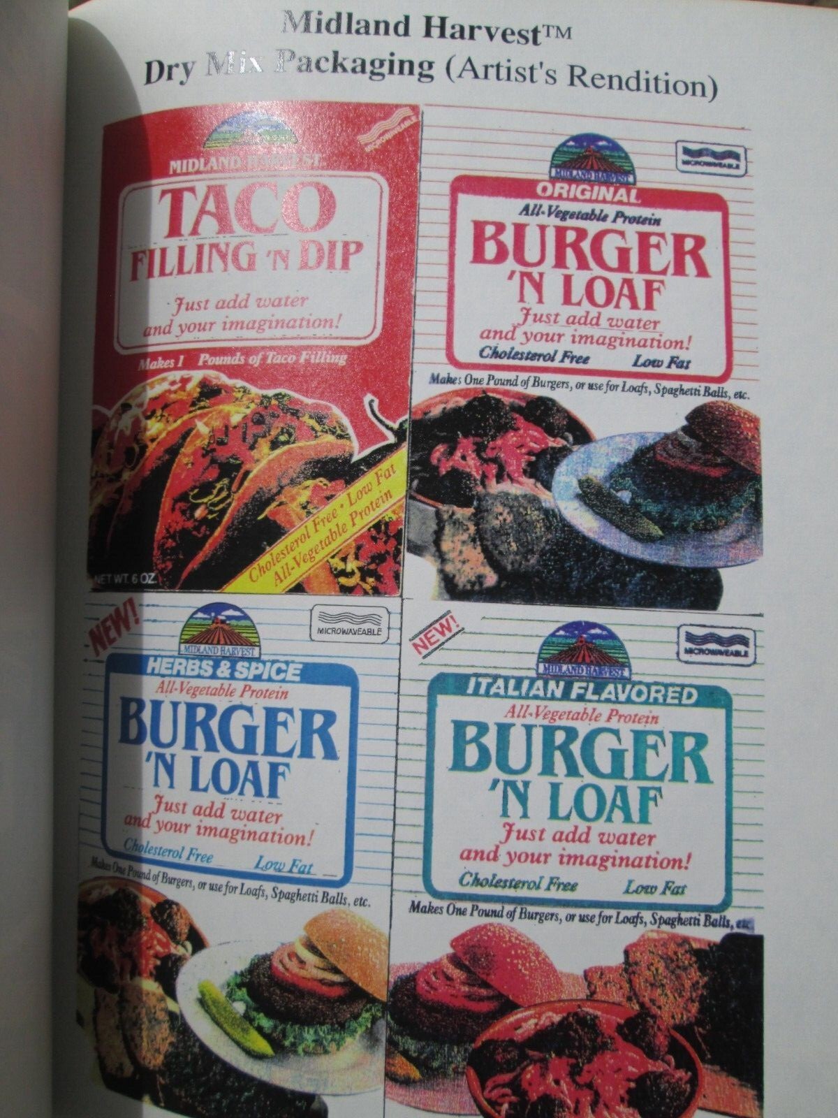 1990's ADM Archer Daniels Midland Midland Harvest Soy Protein Meat Substitute PB