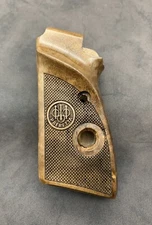 Beretta Model 76 Turkish Walnut Wood Grips Set. Handmade. Checkered Fits Mod 101