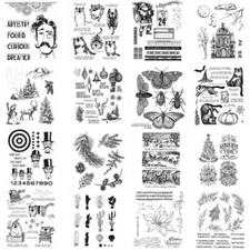 Christmas Animals Flower Clear Rubber Stamps Stamping For DIY Craft Scrapbooking