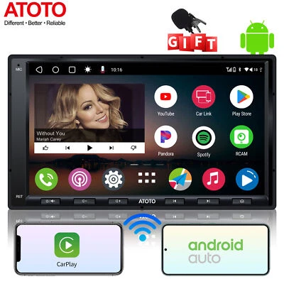 Radio Android ATOTO A6 8 núcleos 7” 2Din radio de coche DSP GPS TrackHU inalámbrico CarPlay