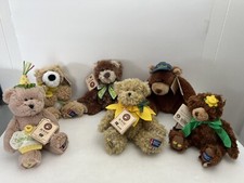 Lot of 6 Boyds Special Edition American Cancer Society Daffodil Days Teddy Bears