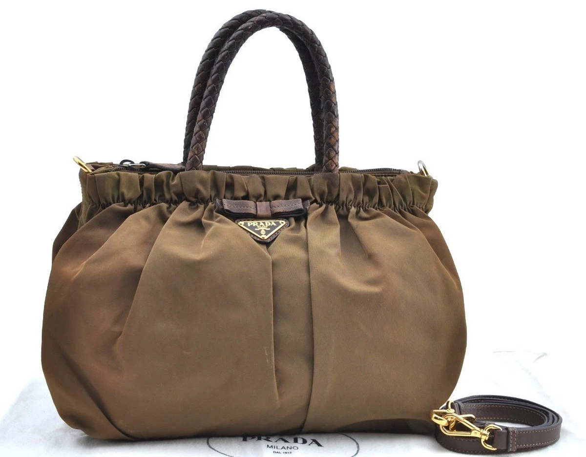 Prada nylon top bag ebay