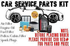 FORD CAR/VAN FULL/PART SERVICE KIT INCLUDES FILTERS, SPARK PLUG, OIL & OTHERS