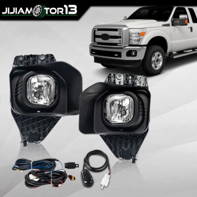 Fit For 11-16 F250 F350 F450 SuperDuty Bumper Fog Lights Lamps Wiring Switch