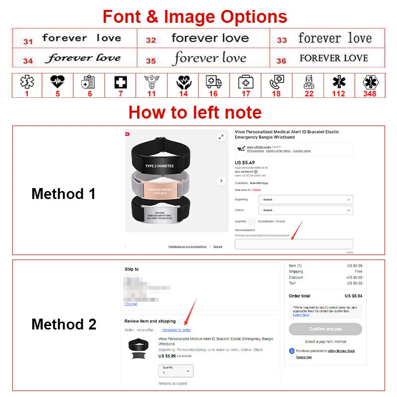 Pulsera de Alerta Médica Personalizada para Hombre Pulseras de Correa Elástica Personalizadas Foto 3 de 4