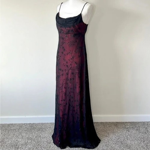 Vintage Gothic Prom Formal Gown Size 8 - Picture 6 of 12