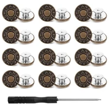 Reemplazo de botones para jeans,botones instantáneos sin costura para pantalones