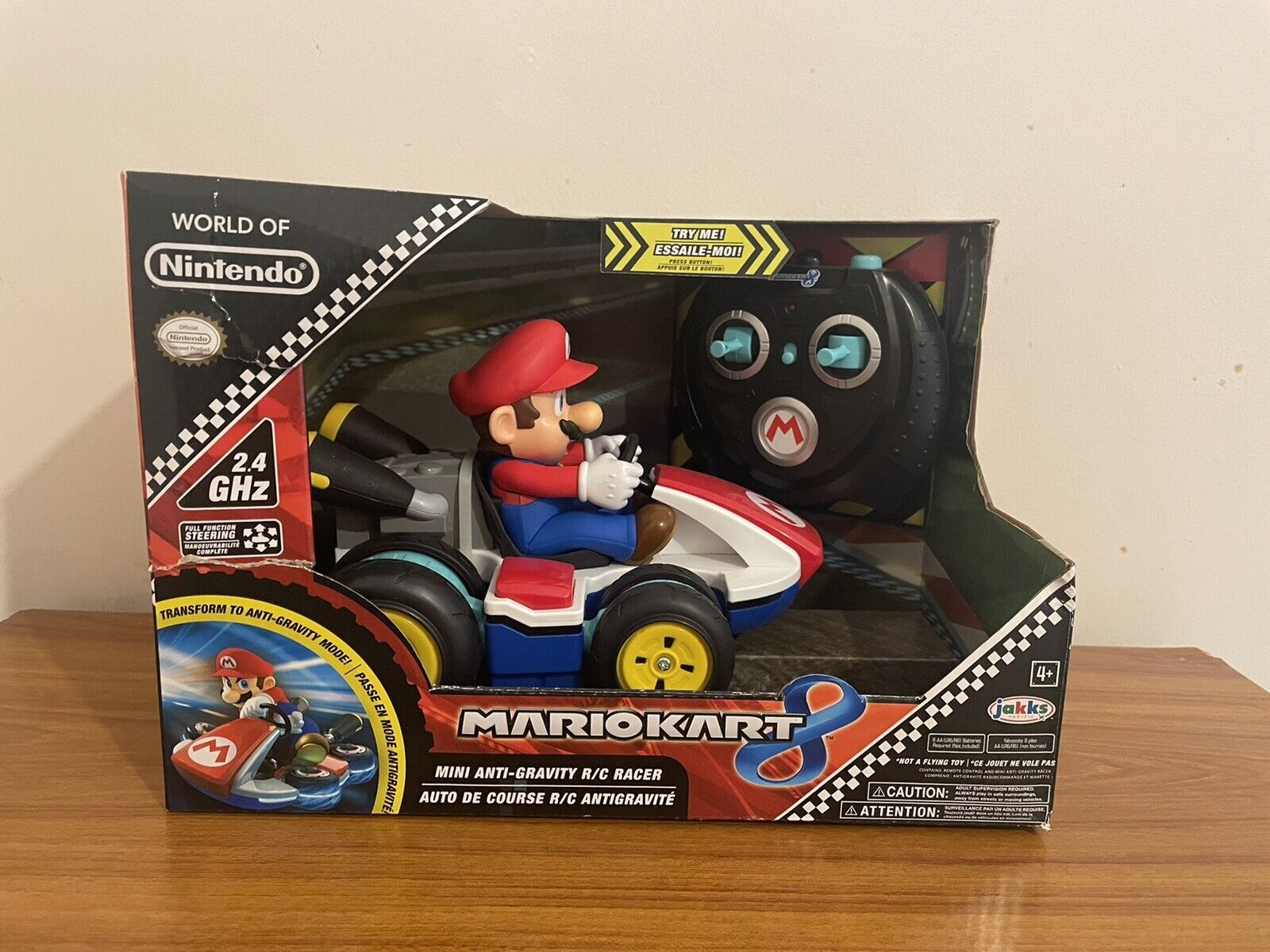 RC Car Toy World of Nintendo Mario Kart 8 Mini Anti Gravity RC Racer 2.4 GHz New