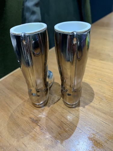 A pair of vintage silver plated riding boots - Picture 4 of 5