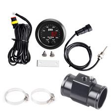 Water Temperature Gauge Kit 18 Npt Sensor Display With 30 Mm Gauge Joint Pipe