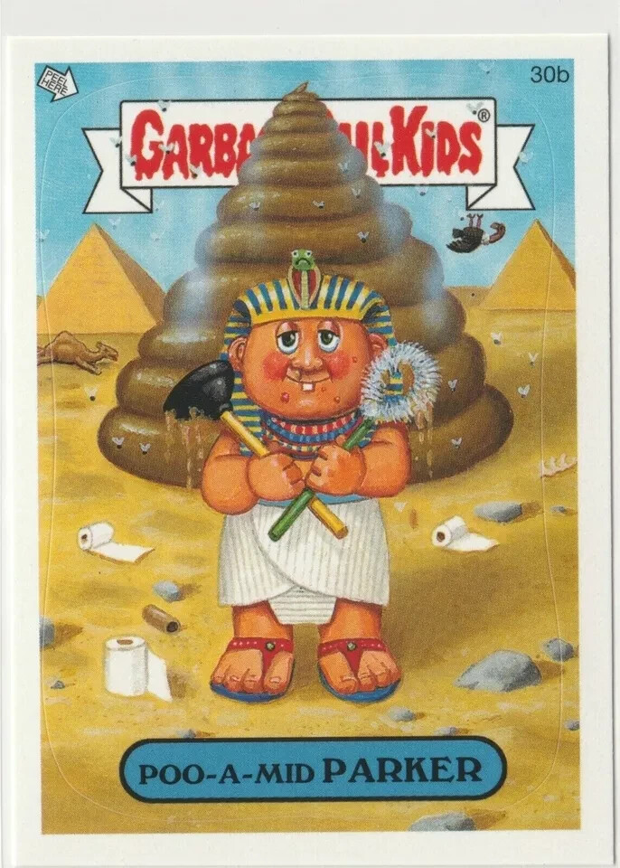 Vintage 2005 GPK Poo-A-Mid Parker #30b All-New Series 4 Card