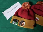 Washington Redskins New Era knit pom hat beanie NWT RARE 2013 throwback On Field