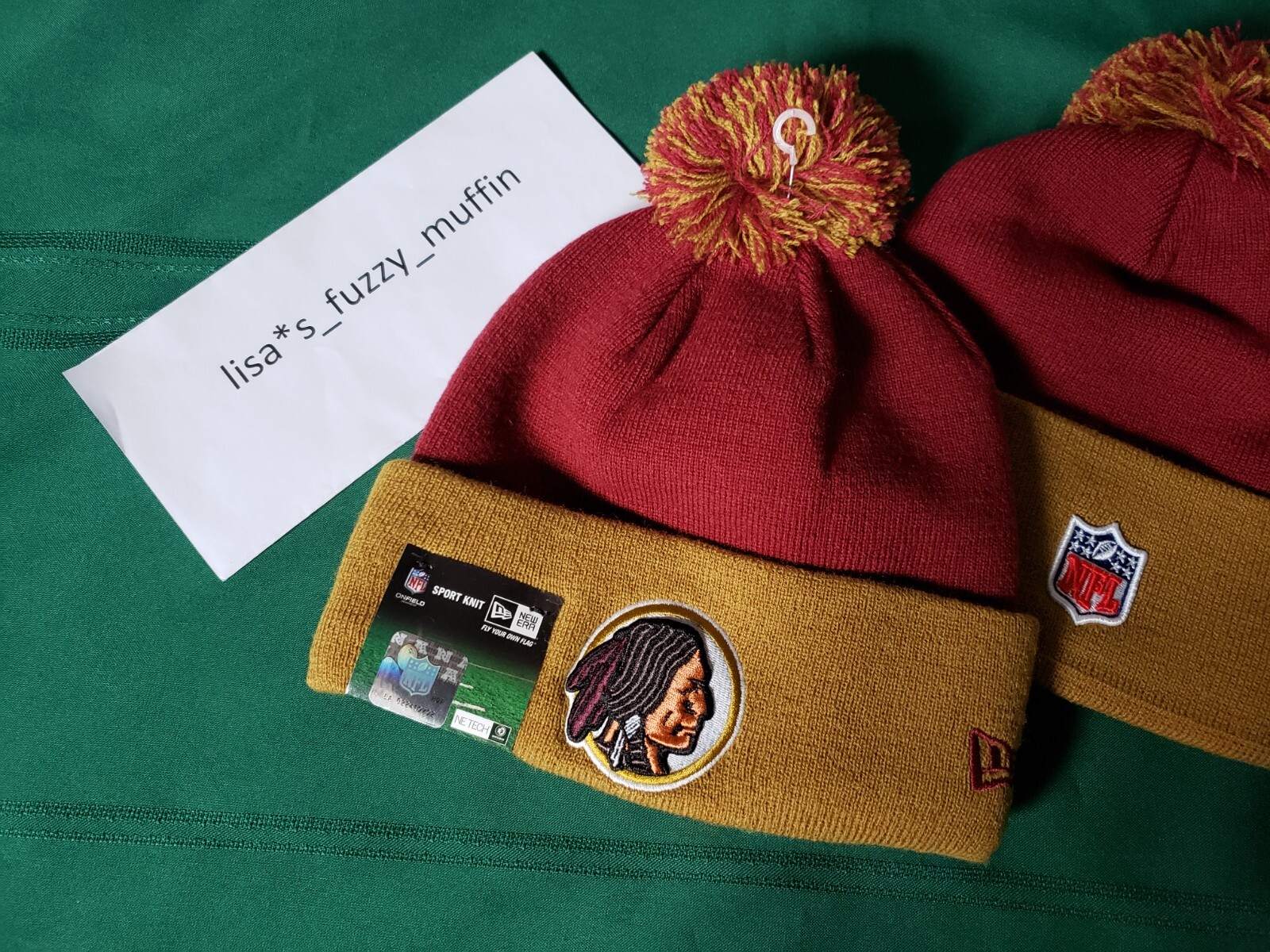 Washington Redskins New Era knit pom hat beanie NWT RARE 2013