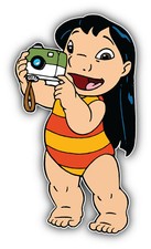 Lilo  Stitch Cartoon Music Sticker Bumper Decal - ''SIZES''
