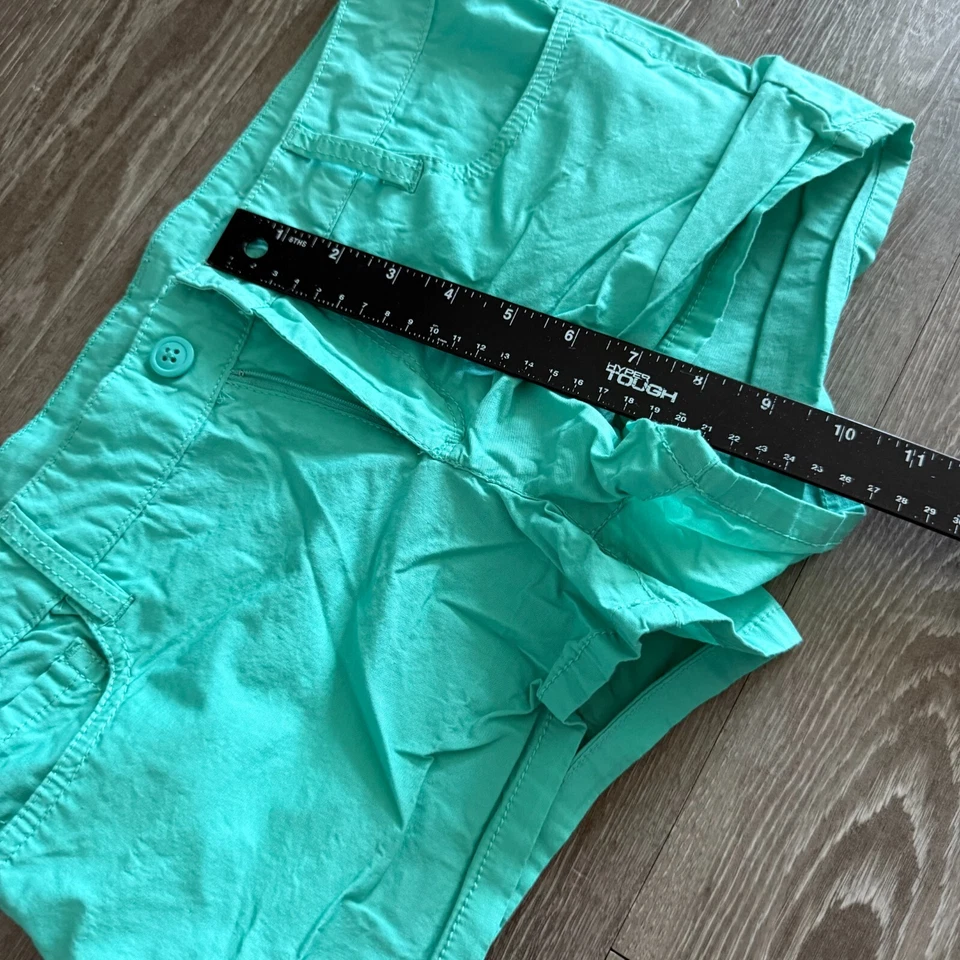 Pantalones cortos informales City Streets para mujer de vacaciones - talla 5 azul verdoso verano Foto 4 de 4
