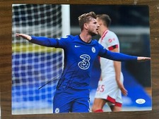 Chelsea FC Timo Werner Autographed Signed 11x14 Photo JSA COA #3