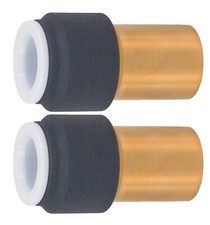 15mm-10mm Pushfit Anthracite Reducing Speedfit Coupler For Radiator Valves Pair
