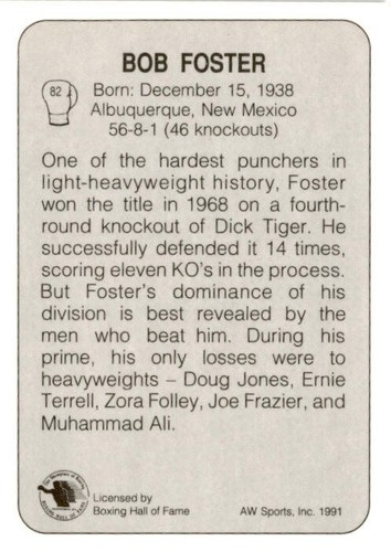 Vintage AW Sports 1991 All World Boxing Premier Edition Single Cards - You Pick - Picture 117 of 225