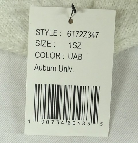 Auburn University Tigers NCAA Unisex Winter Hat and Scarf Set - Picture 5 of 6