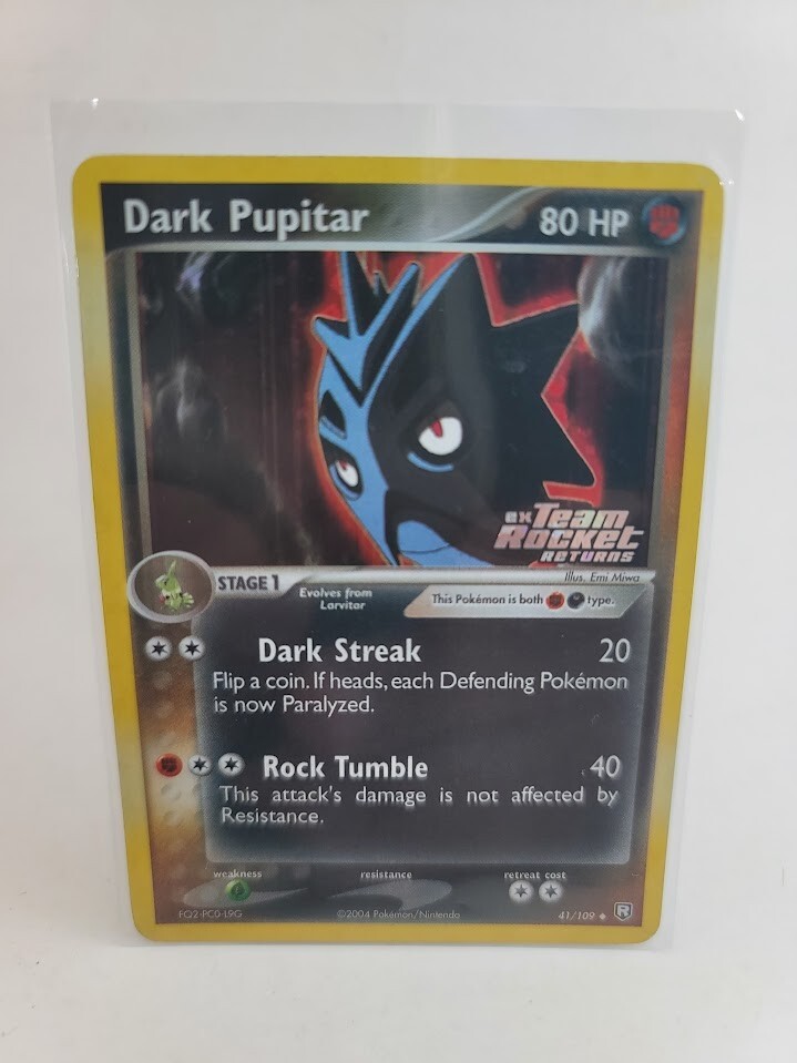 Dark Pupitar 41/109 Team Rocket Returns Reverse Holo - LP