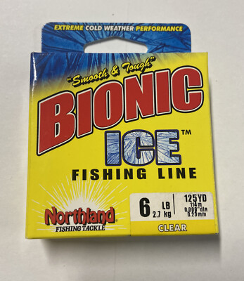 Northland Fishing Tackle BIONIC Ice Fishing Line   6lb   125yd   Clear    NEW