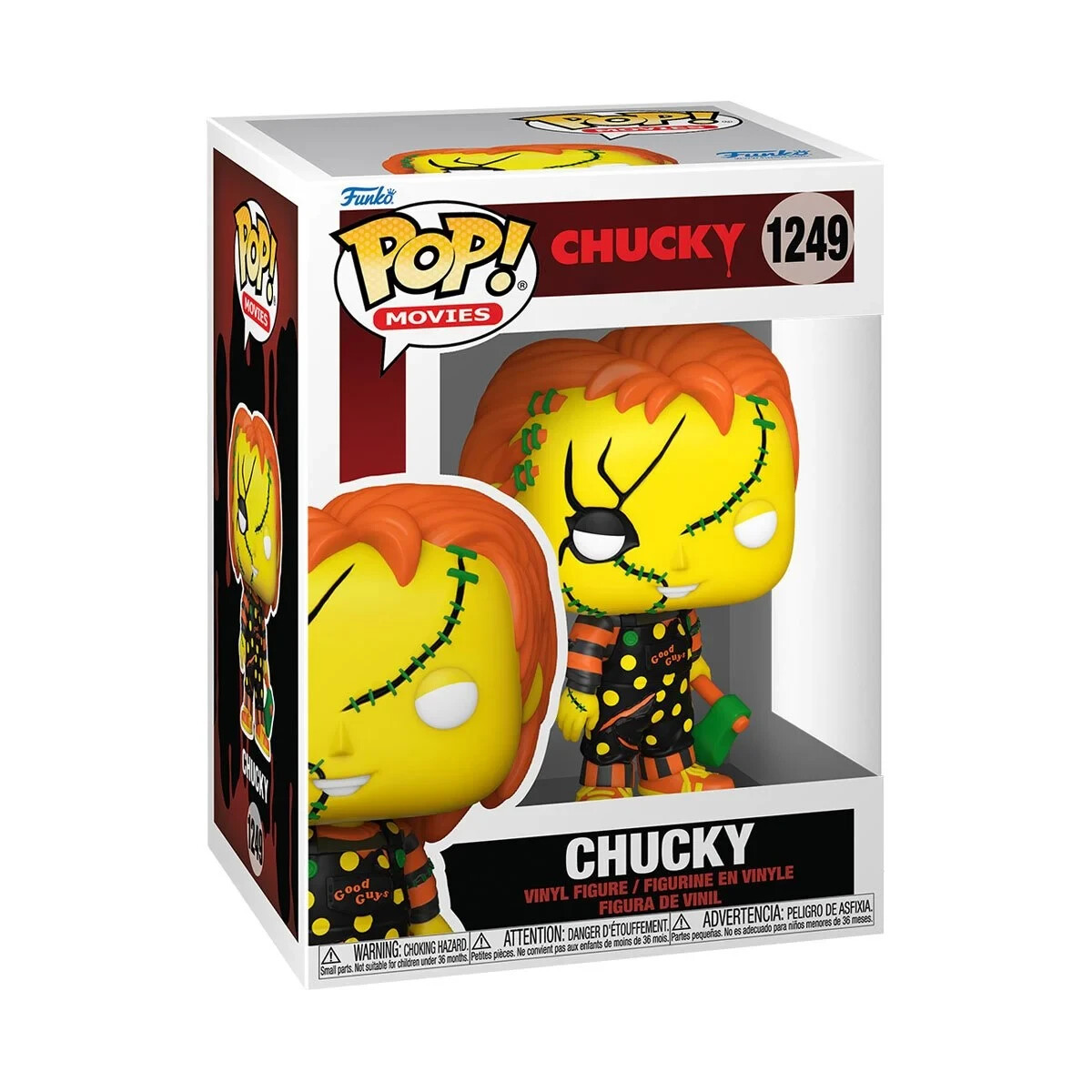 Funko Pop Movies: Vintage CHUCKY w/ KNIFE #1249 (Child's Play
