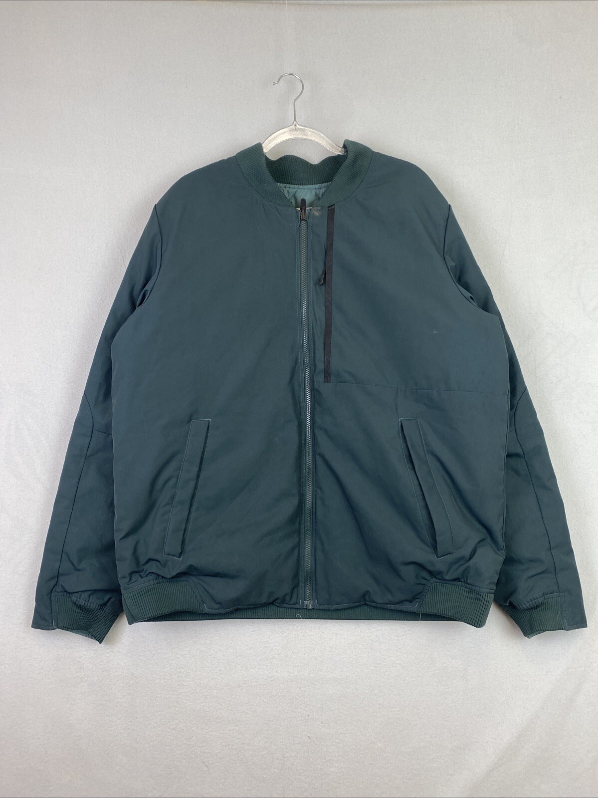 SACAI X NIKE Nike Bomber Giacca Uomo Extra Large Verde Reversibile Piumino Trapuntato Cappotto