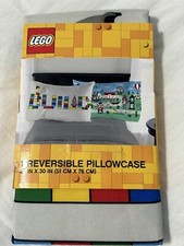 Lego Reversible Pillowcase kids boys bedding *one pillowcase* new #83784