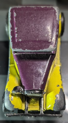 Vintage Matchbox Model A Ford - 1979 Thailand - Purple And Yellow - Blue Stripe - Picture 5 of 7