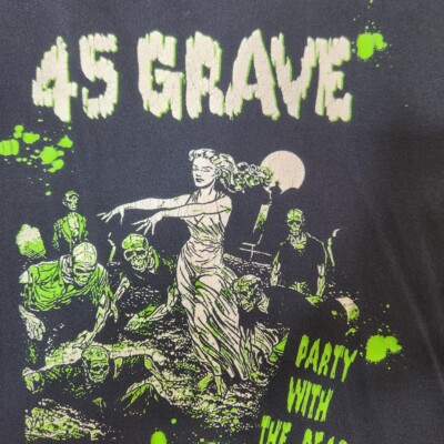 45 Grave Party With The Dead Shirt Black Unisex S-5XL EM0567