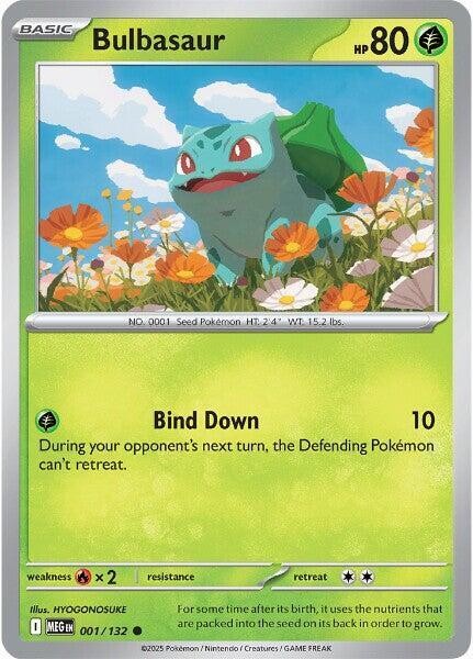 Bulbasaur - 001/132 Common ME01: Mega Evolution 001/132 NM