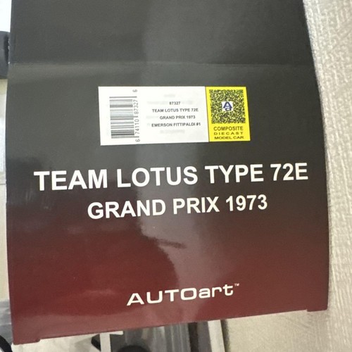 Autoart Team Lotus72E 1973 - Picture 3 of 4