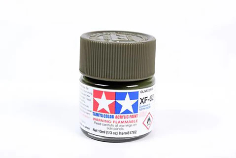 Tamiya 10ml Acrylic Paint XF-62 Olive Drab