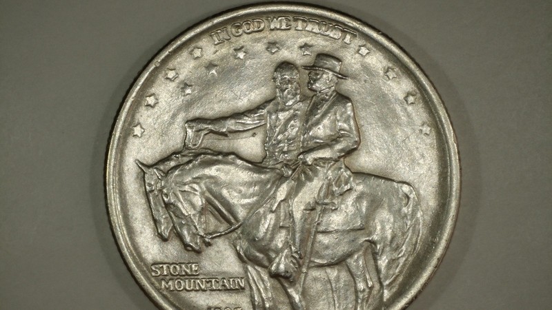 Lot of Two 1925 Stone Mountain Silver Commemmorative Half Dollars 90% Silver