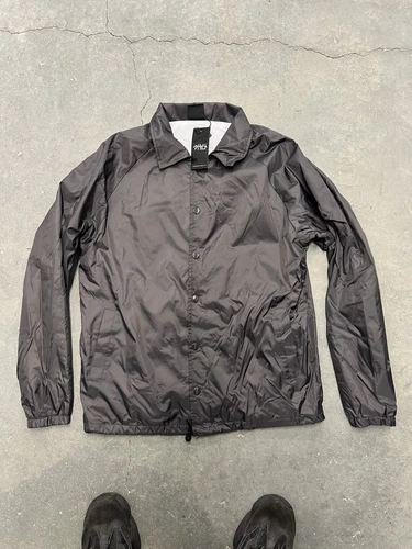 Giacca a vento Shaka Wear Coach nuova con etichetta grigia taglia M
