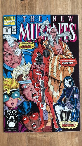 New Mutants #98 1991 1st Deadpool 1st Domino Marvel 1st Print Liefeld VF+ VF/NM