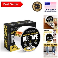 Ultra-Strong Double-Sided Carpet Tape 2'' x 30yd Easy to Apply, Residue-Free